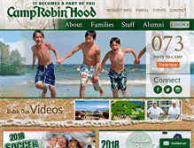 Tablet Screenshot of camprobinhood.com